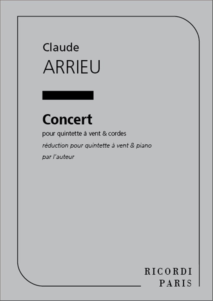 Concert Fl Htb Cl Bsn Cor Et Pno